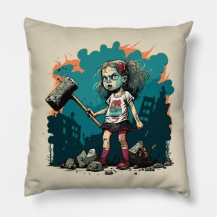 Hammer Girl Pillow