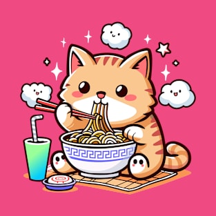 Cat Eat Ramen T-Shirt