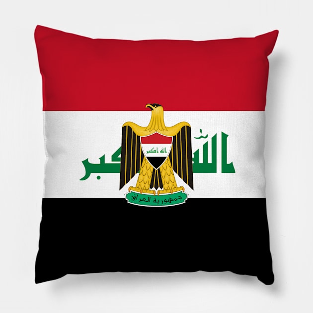 Iraqi Flag Pillow by Historia