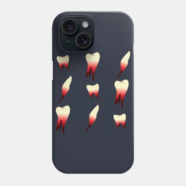 torn teeth Phone Case by MushroomEye