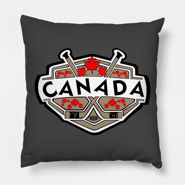 Hockey Canada Pillow by GR8DZINE