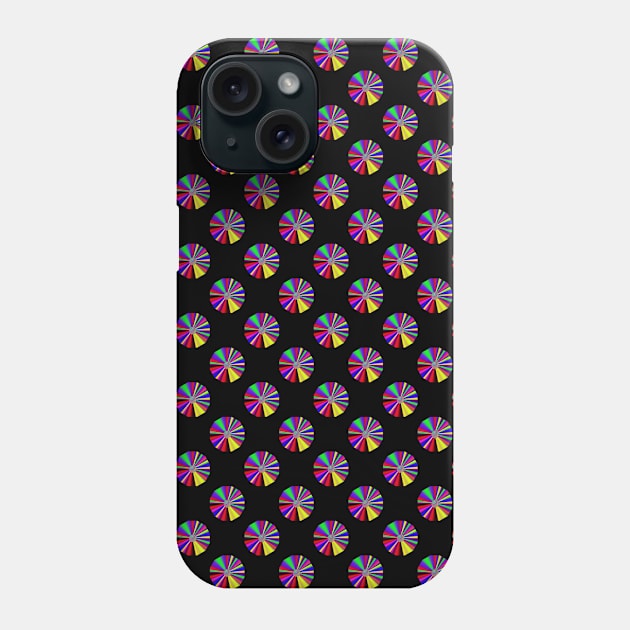 Twister Disc Pattern Phone Case by The Black Panther