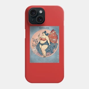 Soy poderosa y divina fairy (Spanish text and background) Phone Case