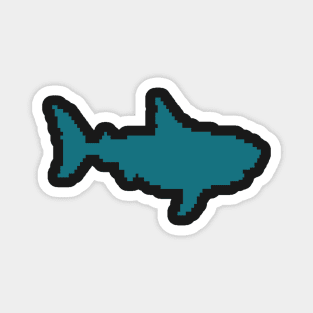 San Jose Hockey Shark Pixel Magnet