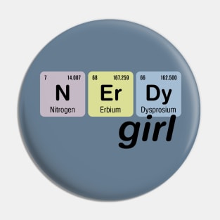 N Er Dy - Nerdy Girl Pin