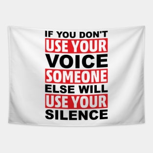 Use Voice Activism Politics BLM Social Justice Tapestry