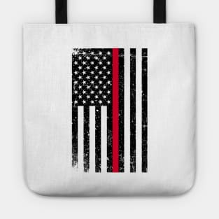 Thin Red Line (Firefighter) T-Shirt Tote