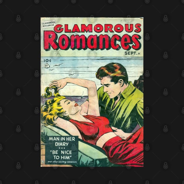 Vintage Romance Comic Book Cover - Glamorous Romances by Slightly Unhinged