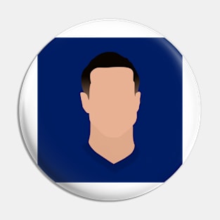 César Azpilicueta Minimalistic Face Art Pin