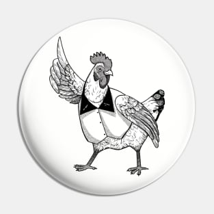 Disco Chicken Pin