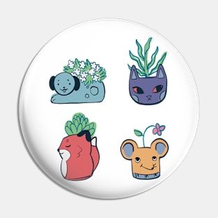 Plants & Animals Pin