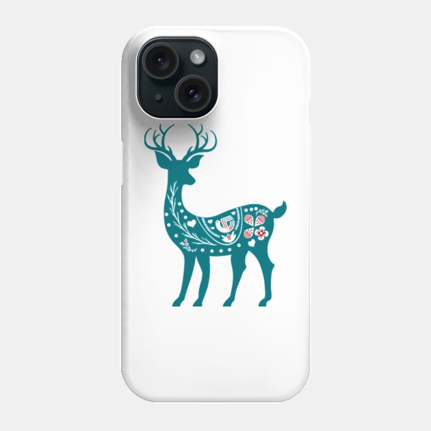 Scandivian decorated Dear Phone Case by Petko121212