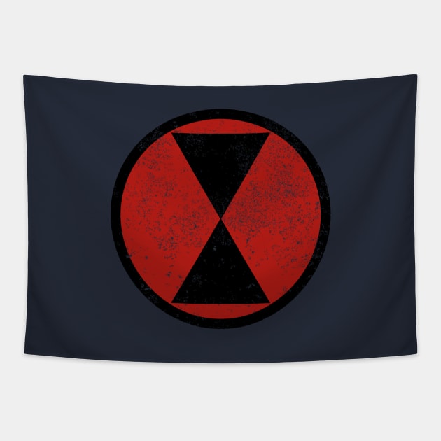 7th Infantry Division (distressed) Tapestry by Firemission45