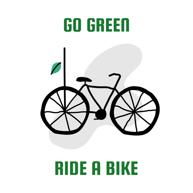 Go Green Ride a Bike by Birding_by_Design