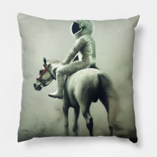 Astronaut and Horse Pillow