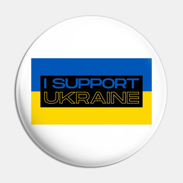 I Support Ukraine Pin by MindBoggling