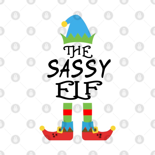 THE SASSY Elf Matching Family Group Christmas Party SANTA by CareTees