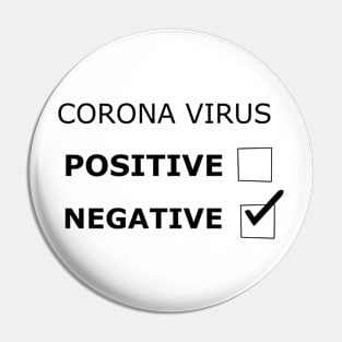 Negative Result from Coronavirus Pin