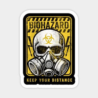 Biohazard Sign Keep Your Distance Magnet