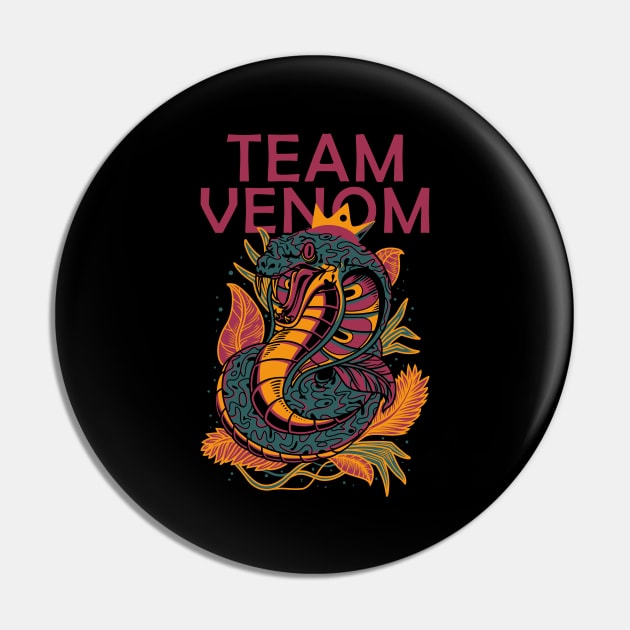 Aesthetic Team Venom Cobra Snake Pin by wbdesignz