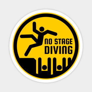 "No Stage Diving" Emblem Magnet