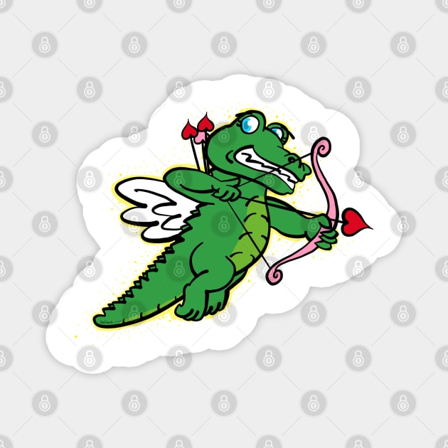 Modest Gator Cupid Magnet by BenSimons