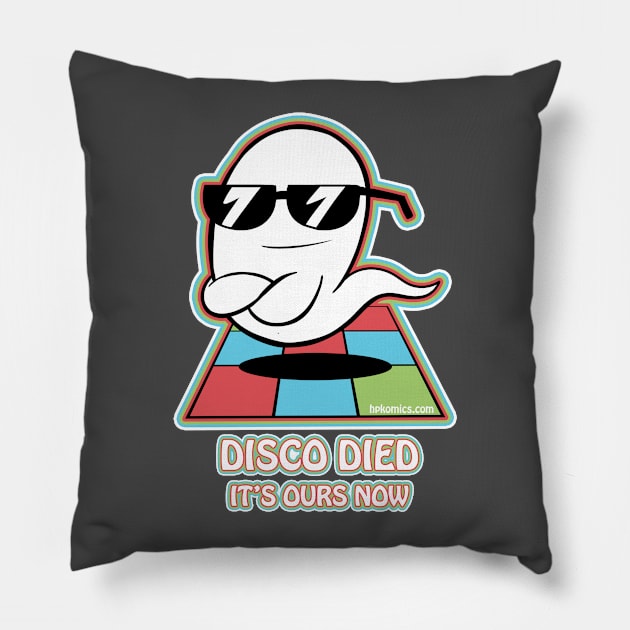 Disco Ghost Pillow by hpkomic