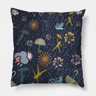 Staycation Weather Forecast Pillow