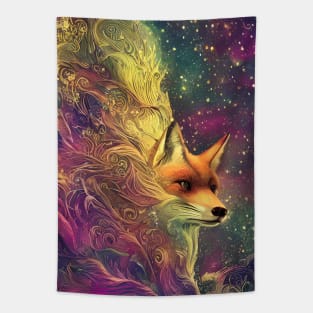 Intricate fox design Tapestry