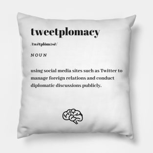 Funny Tweetplomacy Word Definition Dictionary Pillow