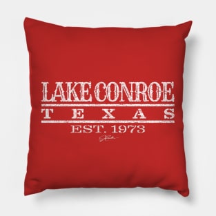 Lake Conroe, Texas, Est. 1973 Pillow