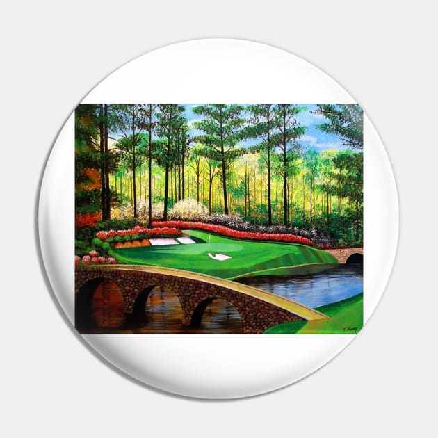 12th hole at Augusta National Pin by terryhuey