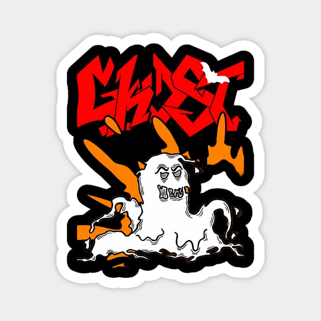 ghost/with a big name ,amazing t-shirt Magnet by Americ shopping 