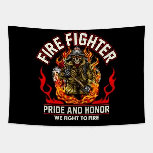 fire fighter in my love Tapestry