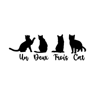 Un Deux Trois Cat Tshirt,Cat Tee, Gifts for Cat Lovers, Cat Lady Gift T-Shirt