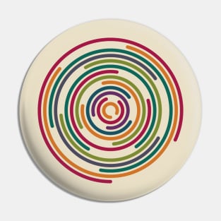 Rainbow circular Pin