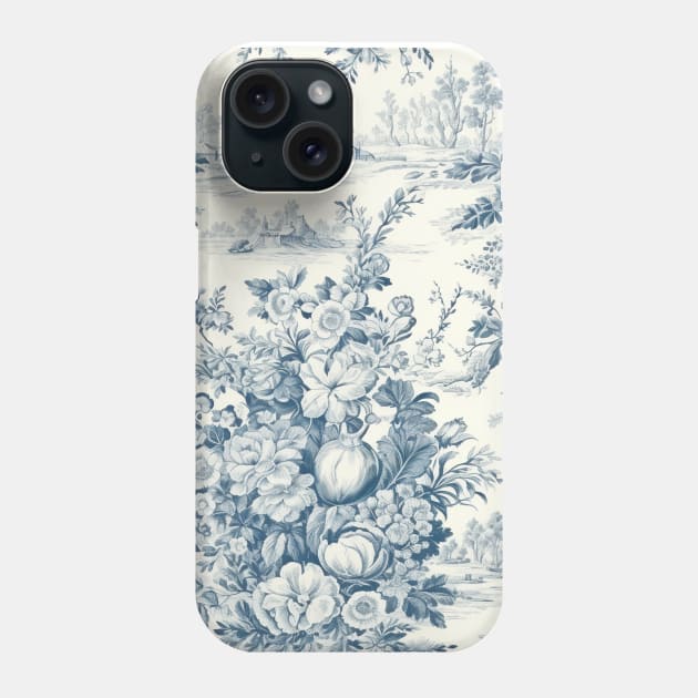 Shabby Chic French Toile - Toile - Phone Case
