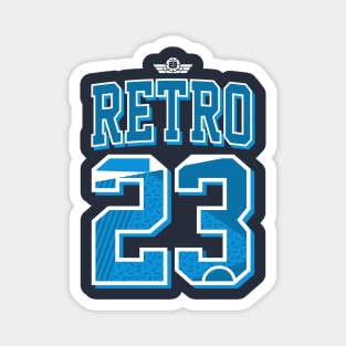 retro 23 marina blue sneaker art Magnet