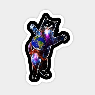 Cat in space Magnet