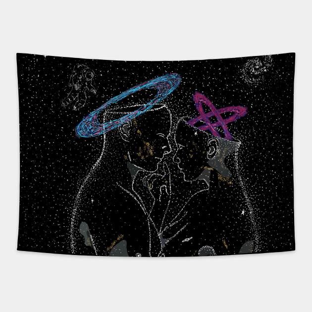 TWIN FLAME Tapestry by INUQO