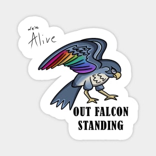 Out Falcon Standing Magnet