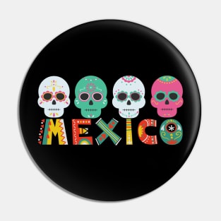 Sugar skulls Mexico Pin