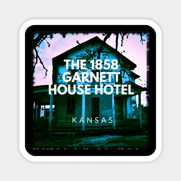 The 1858 Garnett House Hotel Blue Magnet by The1858Hotel