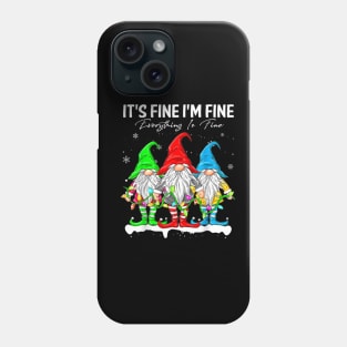 Its Fine Im Fine Everything Is Fine Christmas Phone Case