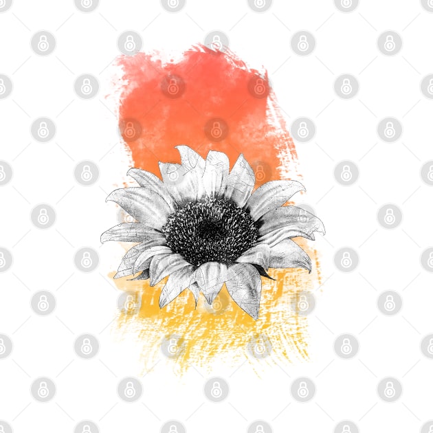 Watercolor Sunflower by HilariousDelusions