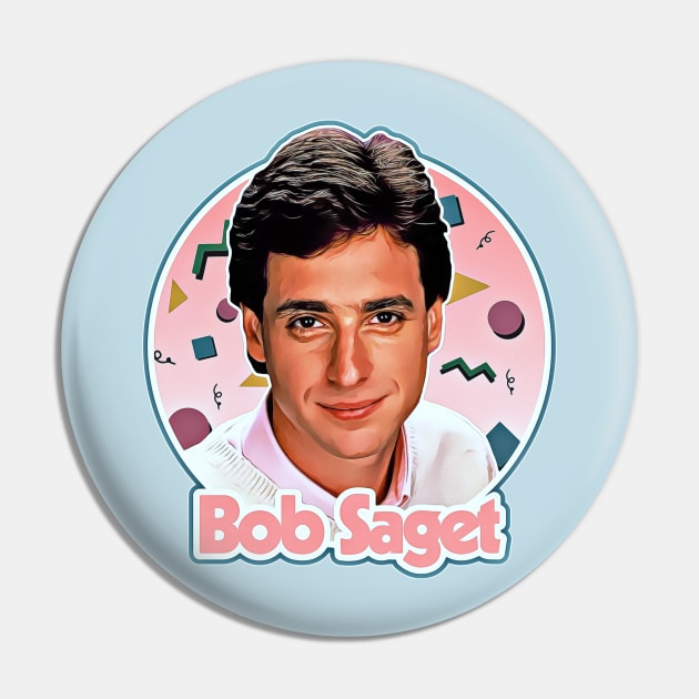 Retro Bob Saget 90s Style Tribute Pin by darklordpug