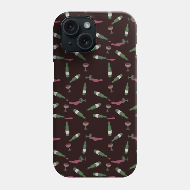 Bottles of wine everywhere Phone Case by Nosa rez