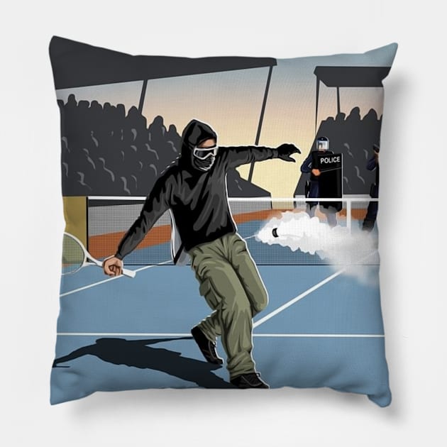 Tennis Ultras Pillow by jajanikiteneng