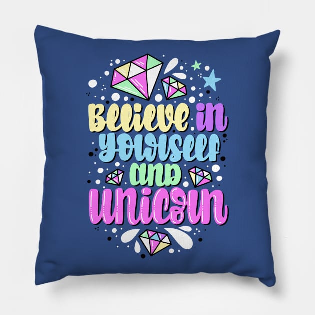 unicorn Pillow by Mashmuh