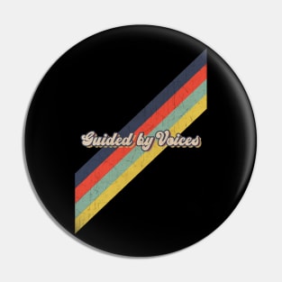 retro vintage color Guided by Voices Pin